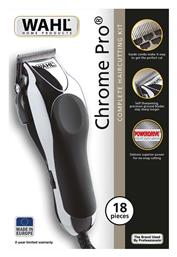 Wahl Chrome Pro Επαγγελματική Κουρευτική Μηχανή Ρεύματος Ασημί 79524-216