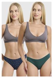 Walk Γυναικεία Slip 2Pack Πράσινο-μπλε
