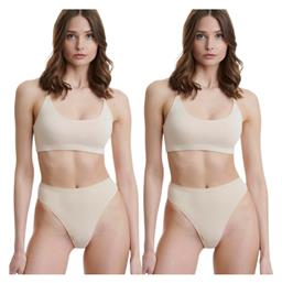 Walk Ψηλόμεσα Γυναικεία Brazil 2Pack Beige από το Zaboo