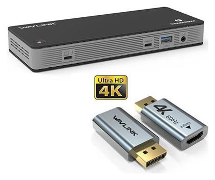 Wavlink Thunderbolt 3 Docking Station με DisplayPort 4K PD Ethernet (WL-UTD21H)