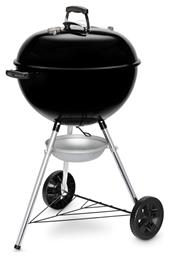 Weber Original Kettle Ανοξείδωτη Στρογγυλή Ψησταριά Κάρβουνου με Καπάκι και Ρόδες Μαύρη 67εκ.