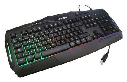 Weibo WB-540 Gaming Πληκτρολόγιο με RGB φωτισμό (Αγγλικό US)