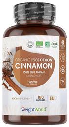 WeightWorld Cinnamon 1000mg 180 κάψουλες