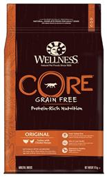 Wellness Core Adult Original Medium 10kg Ξηρά Τροφή χωρίς Σιτηρά για Ενήλικους Σκύλους Μεσαίων Φυλών με Κοτόπουλο και Γαλοπούλα από το Plus4u