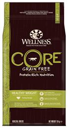 Wellness Core Healthy Weight 1.8kg Ξηρά Τροφή Διαίτης για Ενήλικους Σκύλους με Γαλοπούλα και Λαχανικά