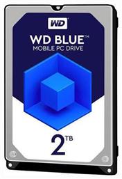 Western Digital Blue 2TB HDD Σκληρός Δίσκος 2.5'' SATA III 5400rpm με 128MB Cache για PS4 / Laptop / Desktop