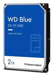 Western Digital Blue CMR 2TB HDD Σκληρός Δίσκος 3.5'' SATA III 5400rpm με 64MB Cache για Καταγραφικό