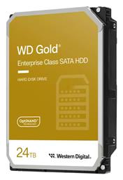 Western Digital Gold Enterprise Class 24TB HDD Σκληρός Δίσκος 3.5'' SATA III 7200rpm με 512MB Cache για Server / Καταγραφικό