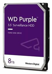 Western Digital Purple 8TB HDD Σκληρός Δίσκος 3.5'' SATA III 5400rpm με 256MB Cache για Καταγραφικό