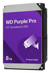 Western Digital Purple Pro Smart Video 8TB HDD Σκληρός Δίσκος 3.5'' SATA III 7200rpm με 256MB Cache για Server / Καταγραφικό