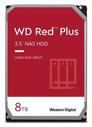 Western Digital Red Plus 8TB HDD Σκληρός Δίσκος 3.5'' SATA III 5400rpm με 256MB Cache για NAS