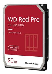 Western Digital Red Pro 20TB HDD Σκληρός Δίσκος 3.5'' SATA III 7200rpm με 512MB Cache για NAS / Server