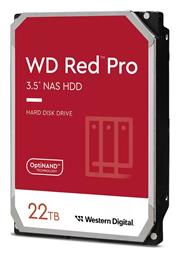 Western Digital Red Pro 22TB HDD Σκληρός Δίσκος 3.5'' SATA III 7200rpm με 512MB Cache για NAS