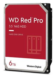 Western Digital Red Pro 6TB HDD Σκληρός Δίσκος 3.5'' SATA III 7200rpm με 256MB Cache για NAS