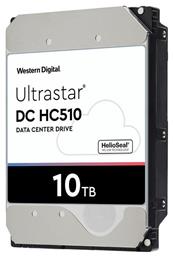 Western Digital Ultrastar DC HC510 10TB HDD Σκληρός Δίσκος 3.5'' SATA III 7200rpm με 256MB Cache για NAS / Server