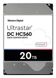 Western Digital Ultrastar DC HC560 SE 20TB HDD Σκληρός Δίσκος 3.5'' SATA III 7200rpm με 512MB Cache για NAS / Server