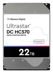 Western Digital Ultrastar DC HC570 22TB HDD Σκληρός Δίσκος 3.5'' SATA III 7200rpm με 512MB Cache για Server