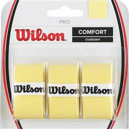 Wilson Comfort Overgrip Κίτρινο 3τμχ