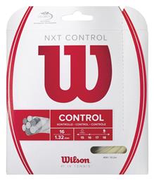 Wilson NXT Control Χορδή Τένις Λευκή 12.2m, Φ1.32mm