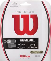 Wilson NXT Duo II Χορδή Τένις Μπεζ 12.2m, Φ1.25mm