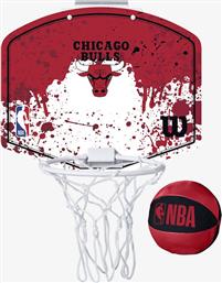 Wilson Παιδική Μπασκέτα Εσωτερικού χώρου Πόρτας με Μπάλα NBA Chicago Bulls από το MybrandShoes