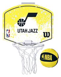 Wilson Παιδική Μπασκέτα Εσωτερικού χώρου Πόρτας με Μπάλα Utah Jazz από το MybrandShoes