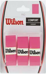 Wilson Pro Comfort Overgrip Ροζ 3τμχ