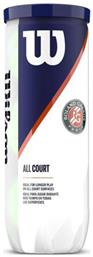 Wilson Roland Garros All Court Μπαλάκια Τένις για Τουρνουά