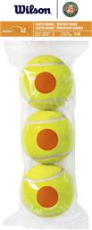 Wilson Roland Garros Starter Orange Μπαλάκια Τένις για Προπόνηση 3τμχ από το Plus4u