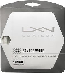 Wilson Savage Χορδή Τένις Λευκή 12.2m, Φ1.27mm