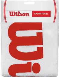 Wilson Sports Πετσέτα Γυμναστηρίου Βαμβακερή Λευκή 120x60cm από το HallofBrands