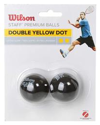 Wilson Staff Double Yellow Dot Μπαλάκια Squash 2τμχ