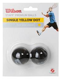 Wilson Staff Single Yellow Dot Μπαλάκια Squash 2τμχ από το MybrandShoes