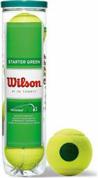 Wilson Starter Play Green Junior Μπαλάκια Τένις Παιδικά 4τμχ από το HallofBrands
