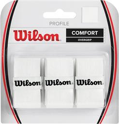 Wilson Wrapper Profile Overgrip Λευκό 3τμχ από το Outletcenter