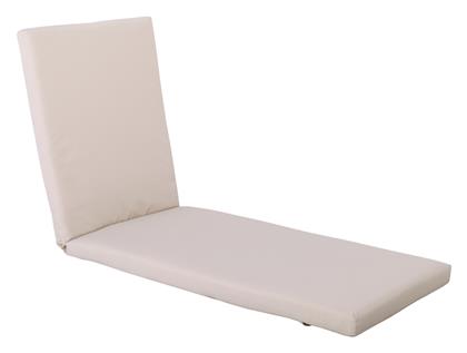 Woodwell Αδιάβροχο Μαξιλάρι Ξαπλώστρας Sunlounger Λευκό 196x60εκ. από το Designdrops