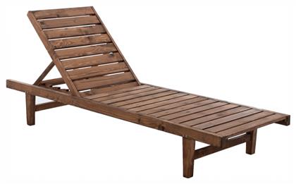 Ξαπλώστρα Ξύλινη Jules Καρυδί 193.5x65x29εκ.