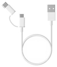 Xiaomi Regular USB to Type-C / micro USB Cable Λευκό 0.3m (SJV4083TY) από το e-shop