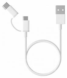 Xiaomi Regular USB to Type-C / micro USB Cable Λευκό 1m από το e-shop