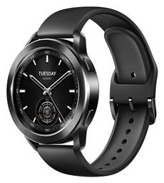 Xiaomi Watch S3 Αδιάβροχο με Παλμογράφο (Μαύρο)