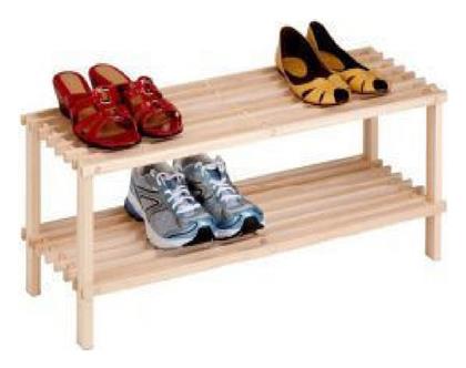 Ξύλινη με 2 Ράφια Φυσικό 74x26x30cm E-3773