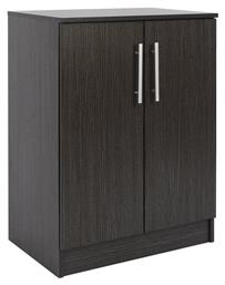 Ξύλινη Παπουτσοθήκη Emerie με 3 Ράφια Zebrano Μ60xΠ40.5xΥ80cm