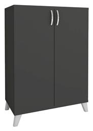 Ξύλινη Παπουτσοθήκη Lilly με 4 Ράφια Ανθρακι Μ72xΠ32.5xΥ88cm από το 24home