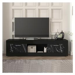 Ξύλινο Davin Μαύρο - Μαύρο Εφέ Μαρμάρου 180x40x47εκ. GP042-0244,1