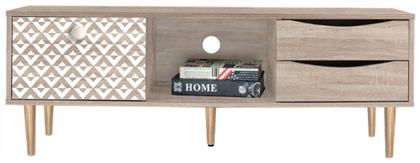 Ξύλινο Έπιπλο Τηλεόρασης Home Sonoma Μ120xΠ39.5xΥ45cm