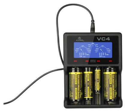 XTAR VC2 USB Φορτιστής Μπαταριών Li-ion/Ni-MH Μεγέθους AA/AAA/D/18650/16340/26650/14500