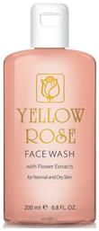 Yellow Rose Face Wash with Flower Extacts Gel Καθαρισμού Προσώπου 200ml