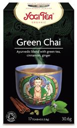 Yogi Tea Πράσινο Τσάι Βιολογικό Green Chai 17 Φακελάκια 30.6gr