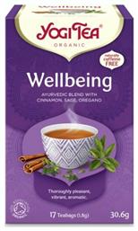 Yogi Tea Μαύρο Τσάι Βιολογικό Προϊόν Wellbeing 17 Φακελάκια 520.2gr