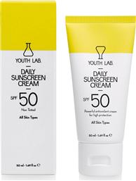 Youth Lab. Daily Sunscreen Cream Αντηλιακή Κρέμα Προσώπου SPF50 50ml από το Pharm24